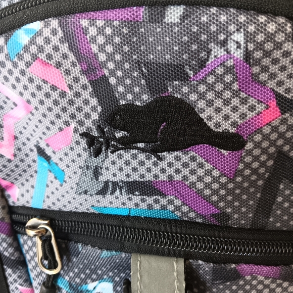 Roots Multicolor Star Pattern Backpack Full Size - Picture 2 of 6